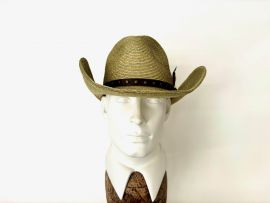 Western Style Mottled lindgruen m. Lederband.jpeg
