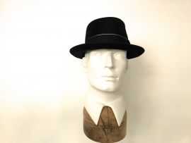 schwarzer Fedora ,Haarfilz.jpg
